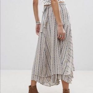 Free People Good For You Wrap Midi skirt